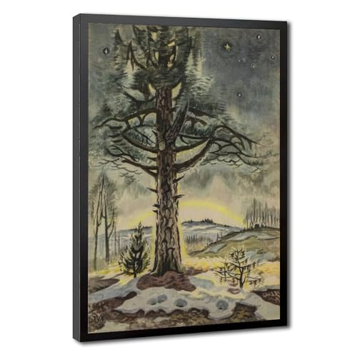 Toile Burchfield L'Aube de la fin de l'hiver d&eacute;coration salon nature