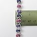 Bi pride bracelet, handmade chainmaille barrel weave bisexual jewelry; pink, purple, blue