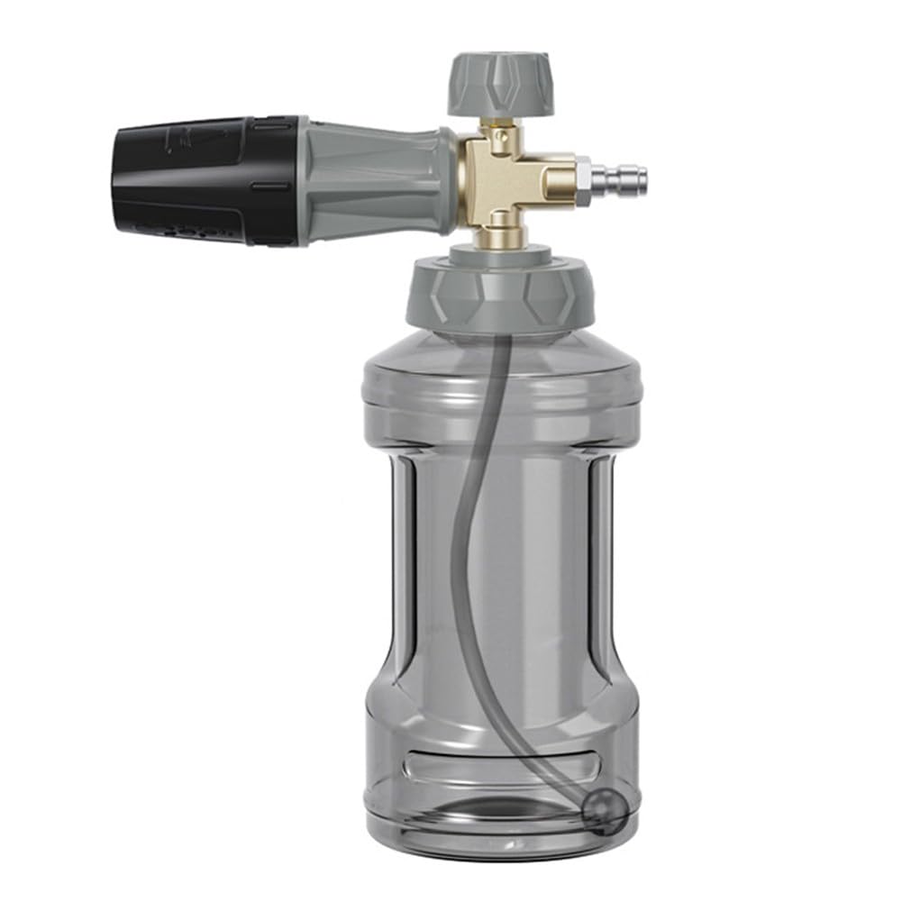 Lanza de espuma de alta presión de 4000 PSI con boquilla de cobre de 1000 ml, mango ergonómico para coche, terraza, entrada, robusto juego de metal y plástico para eliminar eficazmente la