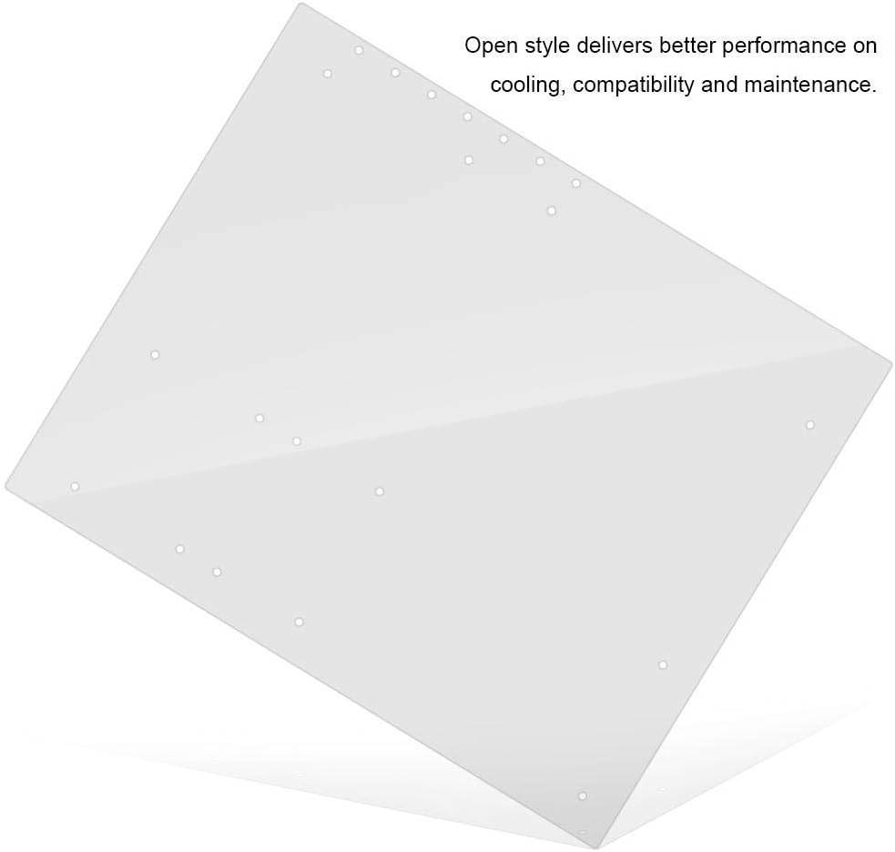 Acrylic Frame 4mm Transparent Fashion DIY Base Stand Suitable for ATX motherbar,Can accommodate high Performance PC Open Frame