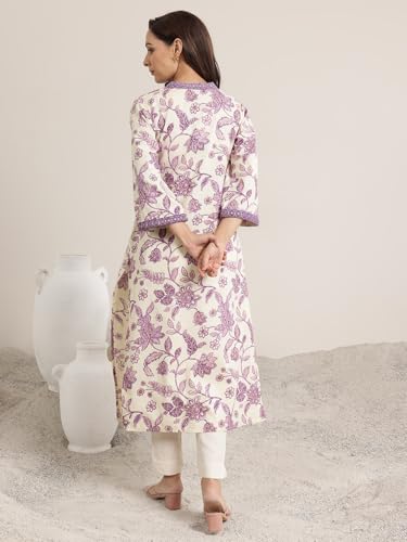 Image of Libas Printed Cotton Straight Kurta