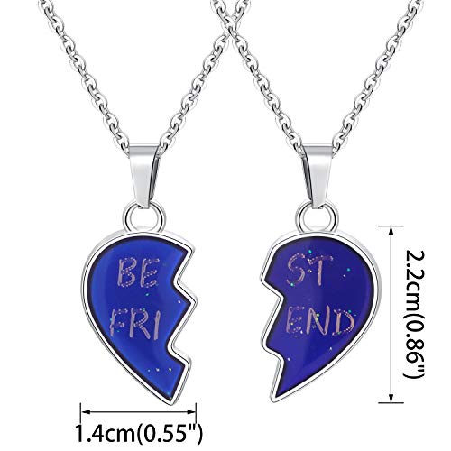 FM FM42 Temperature Sensing Color Changing Pendant Necklace with 19.29" Stainless Steel Rolo Chain4