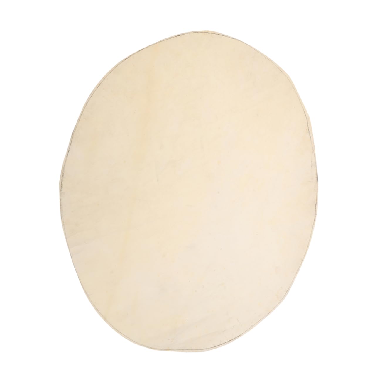 ibasenice Peau De ChèVre Pour Djembé 50Cm Remplacement De Peau Tambour En Cuir ChèVre Beige Pour RéParation Et Entretien Des DjembéS Et Bongos