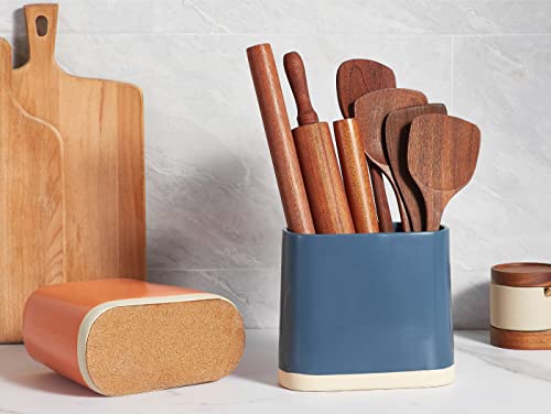 ONEMORE Ceramic Oval Kitchen Utensil Holder #TOP22