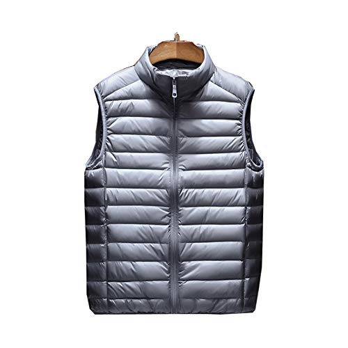 Men's Lightweight Packable Down Puffer Vest Nylon Water-Resistant Waistcoat Outdoor Casual Sleeveless Jackets Gilet
