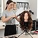 Mannequin Head Human Hair, Beauty Star Doll Head for Practice Hair Styling, 80% Real Hair Cosmetology Makeup Hairdressing Training Manicanequin Head with Clamp Stand + DIY Braiding Set