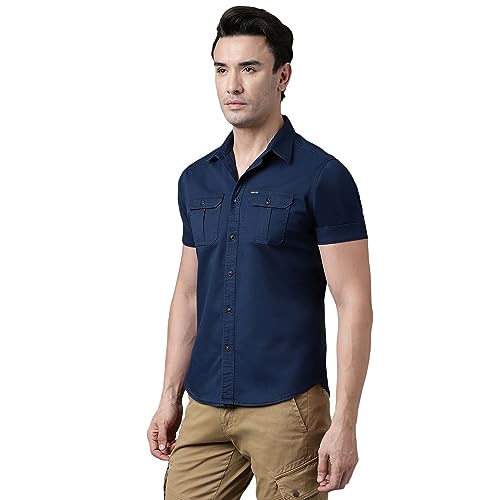 Image of Woodland Men Cotton Regular Fit Casual and Comfortable Shirts