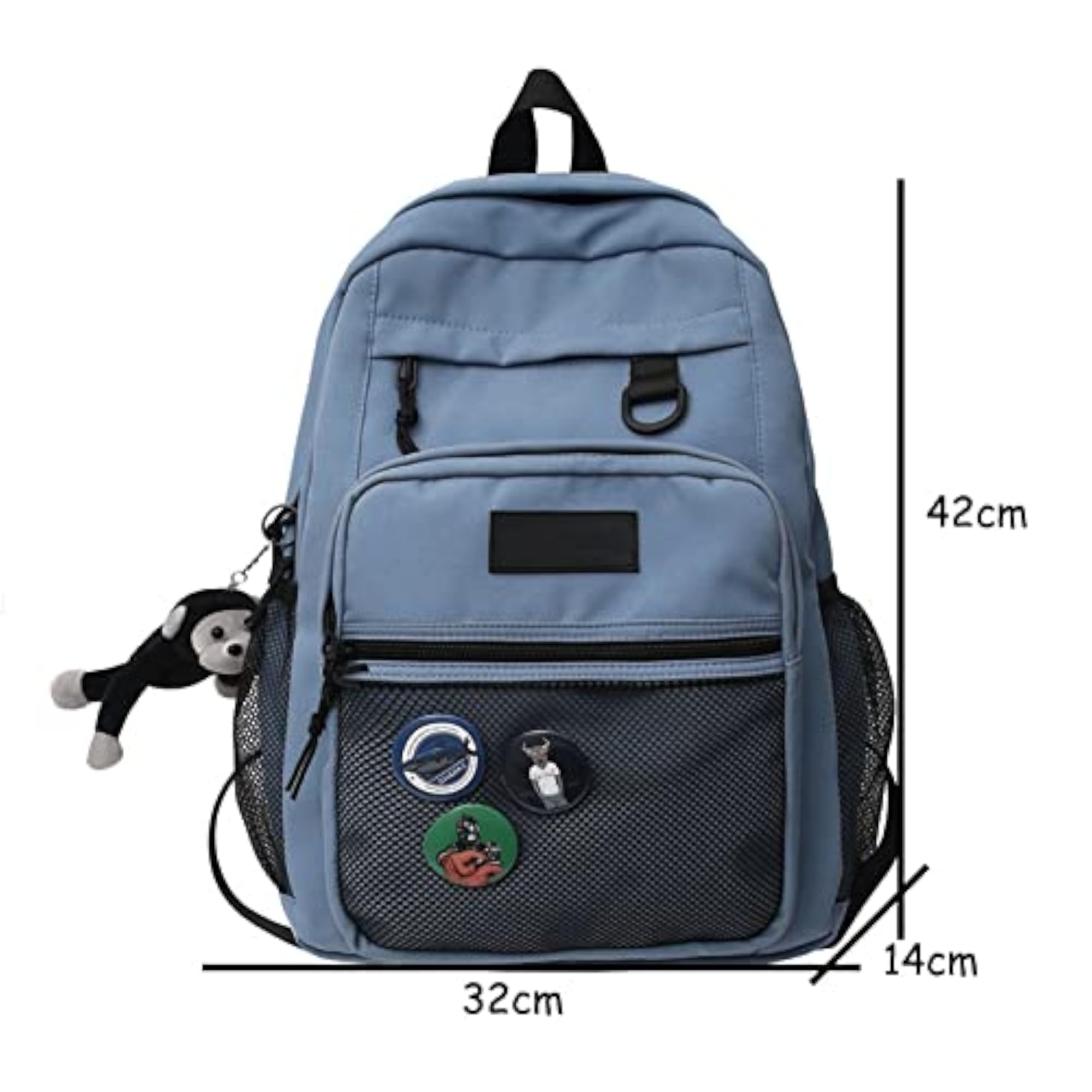 Large Capacity Women's Nylon Travel Backpack, Practical