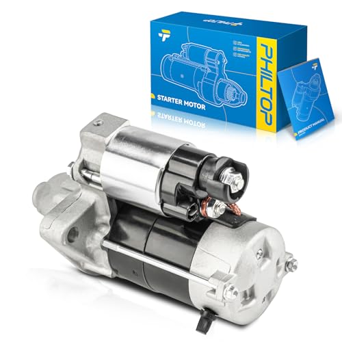 Image of PHILTOP Starter Compatible with CR-V 1997-2001 Automatic 12V,1.0KW CW,PLGR,9 Tooth Pinion /Teeth