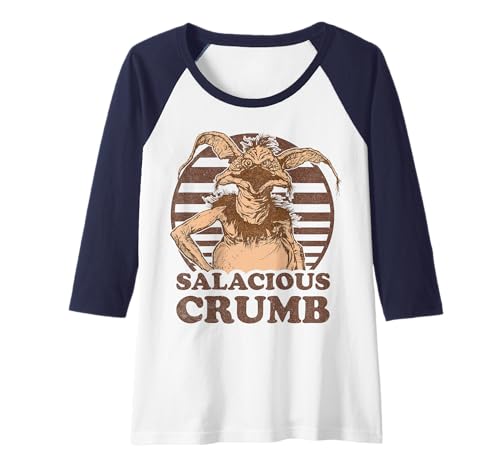 Star Wars Salacious Crumb Striped Portrait Raglan Baseball Tee