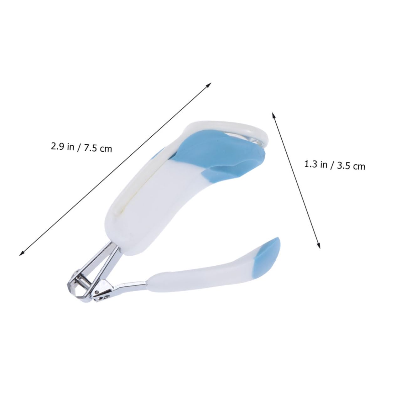 Milisten Nail Clipper with Glass for Safe Nail Care Ergonomic Design for Boy Girl and Newborns Blue
