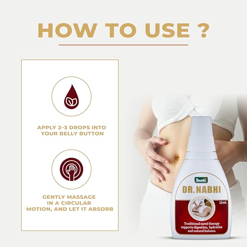 Shuddhi Dr. Nabhi Oil | Ayurvedic Nabhi Oil | Digestion Booster Belly Button Oil for Men & Women, 15ml