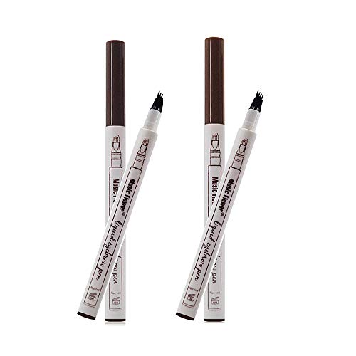 Lápices Cejas líquido cuatro puntas tenedor