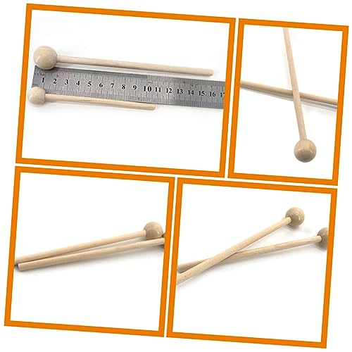 Par de Baquetas de Percusión de Madera Beige miniatura 6