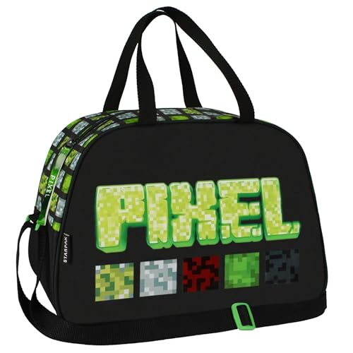 Pixel Game Bandolera espaciosa de gimnasia/viaje para niño 39x16x27cm