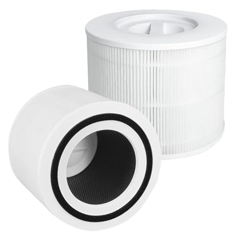 Ytaland Core 300 - Filtro de repuesto para purificador de aire Levoit Core 300 300S, 2 unidades H13 HEPA de 3 etapas, carbón activado (filtro estándar)