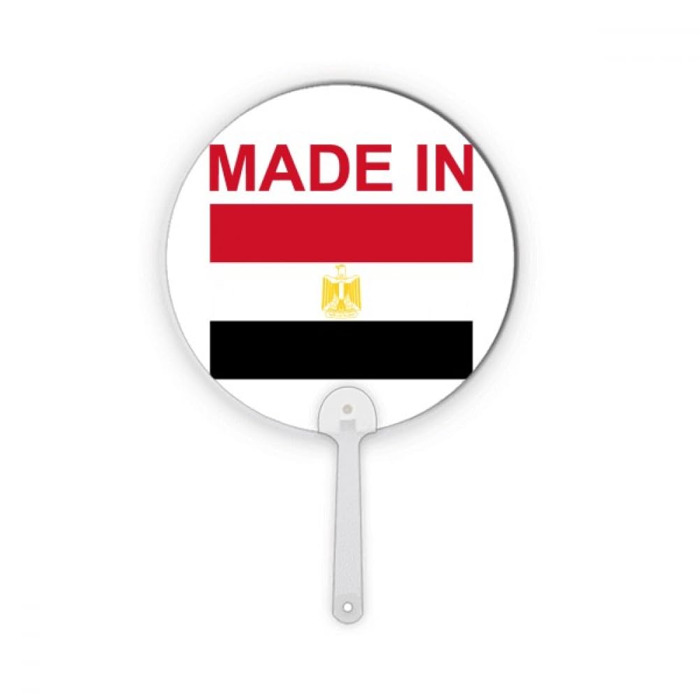 Éventail rond en plastique Égypte Country Love pour décoration et artisanat