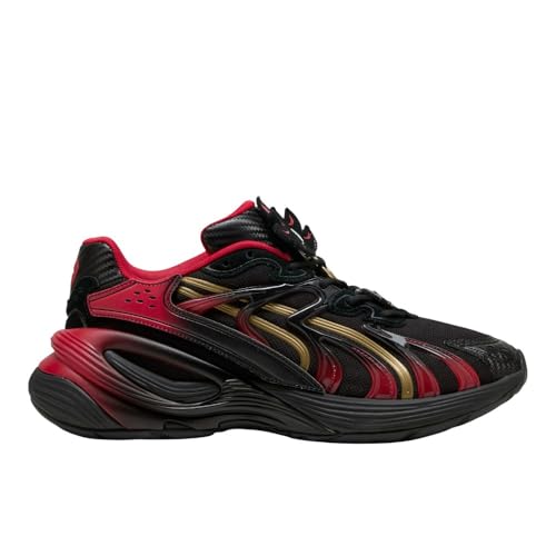 Image of PUMA Mens Inverse Shadow Lace Up Sneakers Shoes Casual - Black, Red - Size 6.5 M