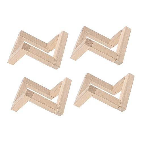 Veemoon - Veemoon 4pièces Support Pour Lampe Lune Bois Massif Socle Stable Pour Veilleuse Claire Ou Lampe Pat Base Décorative Pour Maison Et Boutique