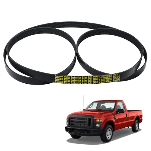 Image of 8PK3213 Heavy Duty V-Ribbed Serpentine Belt /Fan Belt for 2005-2012 Dodge Ram 2500 3500 400 4500 5500,2005-2007 F-250 /F-350 /F-450 /F-550,8-Rib 126.5 inch Length K081264HD