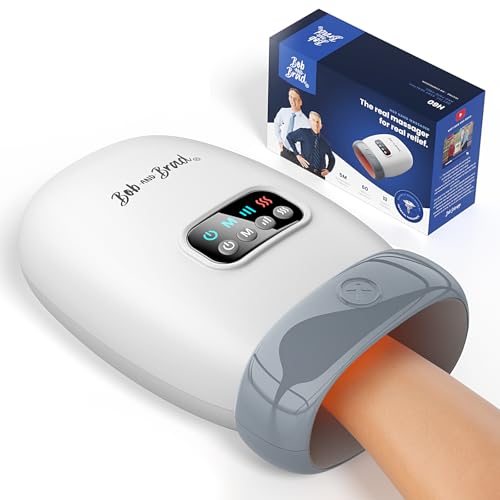 BOB AND BRAD Hand Massager with Heat and Compression, FSA Eligible/HSA Eligible, H60 Cordless Hand Massager for Arthritis and Carpal Tunnel, Pain Relief Heated Wrist Finger Massage, Gifts fo