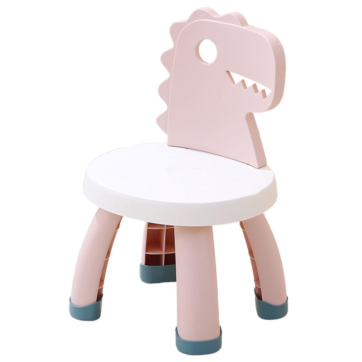 Chaise enfant ergonomique de qualité supérieure en plastique épais couleur rose dinosaure