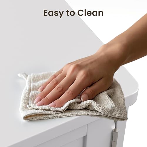 Meuble sous lavabo 90 cm blanc 5 compartiments Bealife