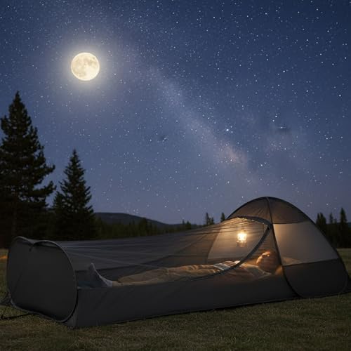 Tienda mosquitera pop-up para camping 1 persona miniatura 4