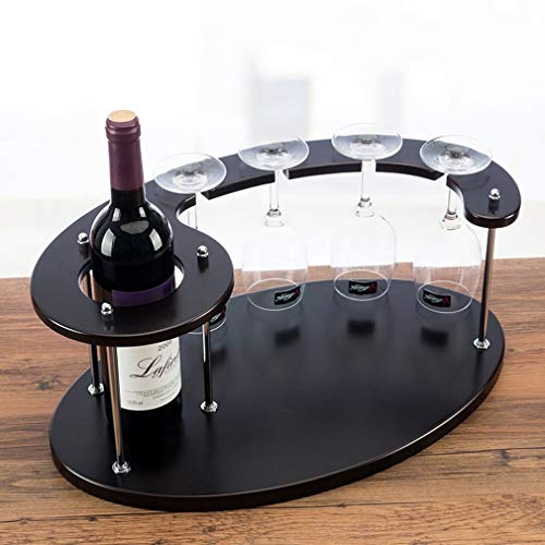 Soporte para botellas de vino madera 47x28x19.5cm miniatura 2