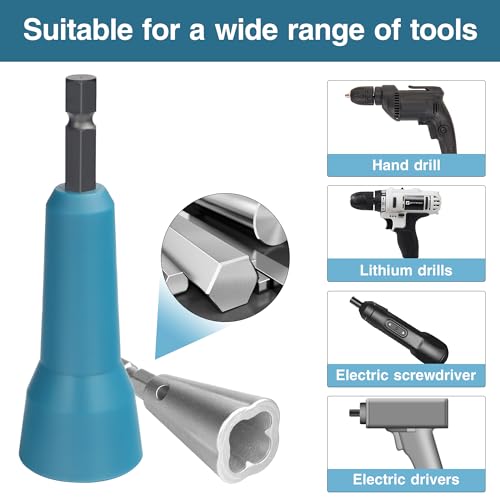 Image of Wire Nut Twister,Wire Twisting Tool,Wire Nut Twiter for Drill,Spin Twist Wire Connector Socket,Wire Connector Driver with 1 /4 inch Chuck,Wire Stripping and Twisting Tool for Cable Quick Stripping(2pcs)