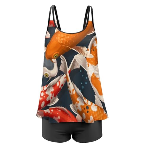 Ensembles bikini tankini avec short et robe de plage Couleur Carpe tissu sechage rapide