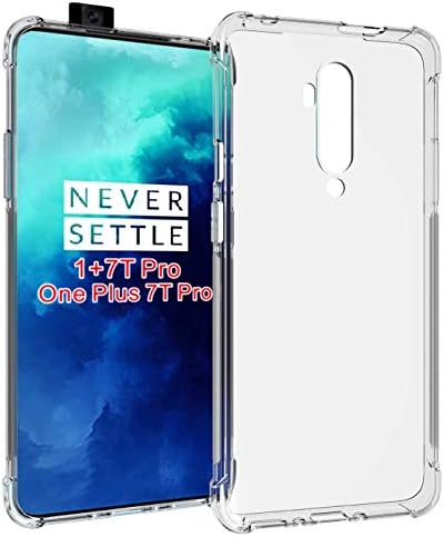 Buluby OnePlus 7T Pro Clear Case, Premium High Transparency Soft TPU Cover for One Plus 7T Pro Accessories Protective Shockproof Cases