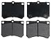 ACDelco 14D473M Advantage Semi-Metallic Front Disc Brake Pad Set with Wear Sensor