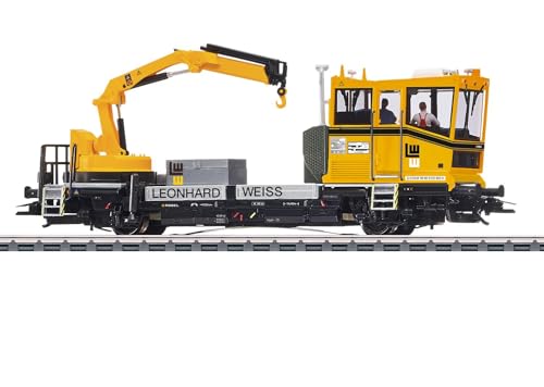 Mrklin Robel 39546 Track Truck, Ep. VI, Yellow, H0 Scale, 2 Axles Driven, Digital Decoder mfx+, 999999, Adult Hobbyists/Enthusiasts, Unisex