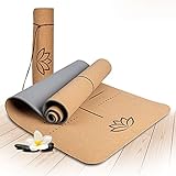 ✅ 100% NACHHALTIGES MATERIAL – Die Vorderseite der umweltfreundlichen Kork Yogamatte besteht aus 100% Naturkork und die Rückseite aus rutschfestem TPE. Sie ist mit einer Länge von 183cm und einer Dicke von 0,6cm ideal für jede Übung geeignet!