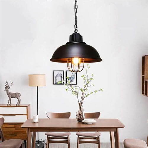 Lampe suspendue rétro en fer forgé avec chaîne réglable pour loft et cuisine - 2