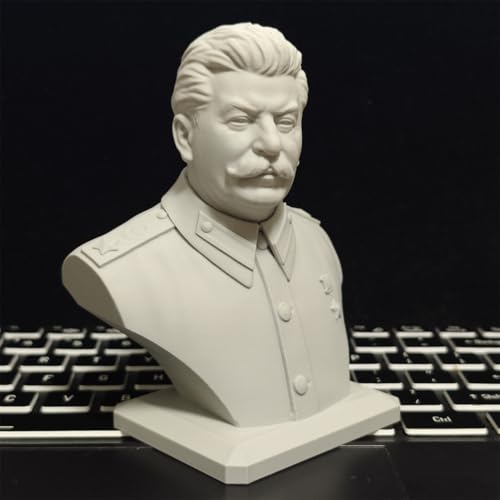 Estatua de mármol de busto de Stalin 11 cm miniatura 5