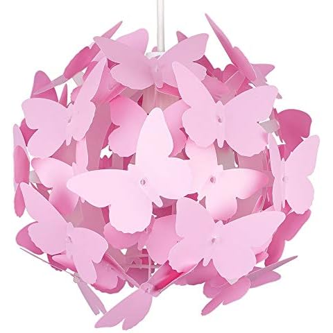 MiniSun | Modern Bright Pink Butterflies Ceiling Chandelier Lamp Shade Cover