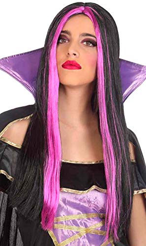 Atosa – 39778 – B/pls. pruik voor Halloween, 60 cm, fuchsia