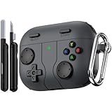 Picture of Wowwat Game Case for AirPods Pro 3 Cover (2025),Classic Cool Funny Shock-Proof Protective Silicone AirPods Pro 3 Case with Cleaner Kit and Keychain for Airpods Pro 3rd Generation for Men Boy-Black