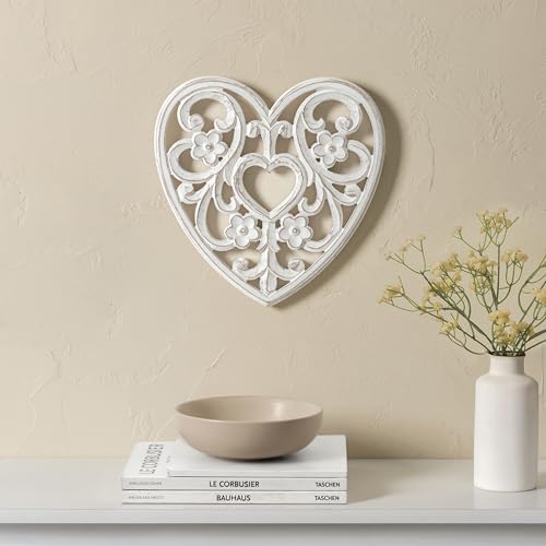 Image of JFY Designs Charity Hand Carved Wood Medallion Wall Panels Bedroom Decor