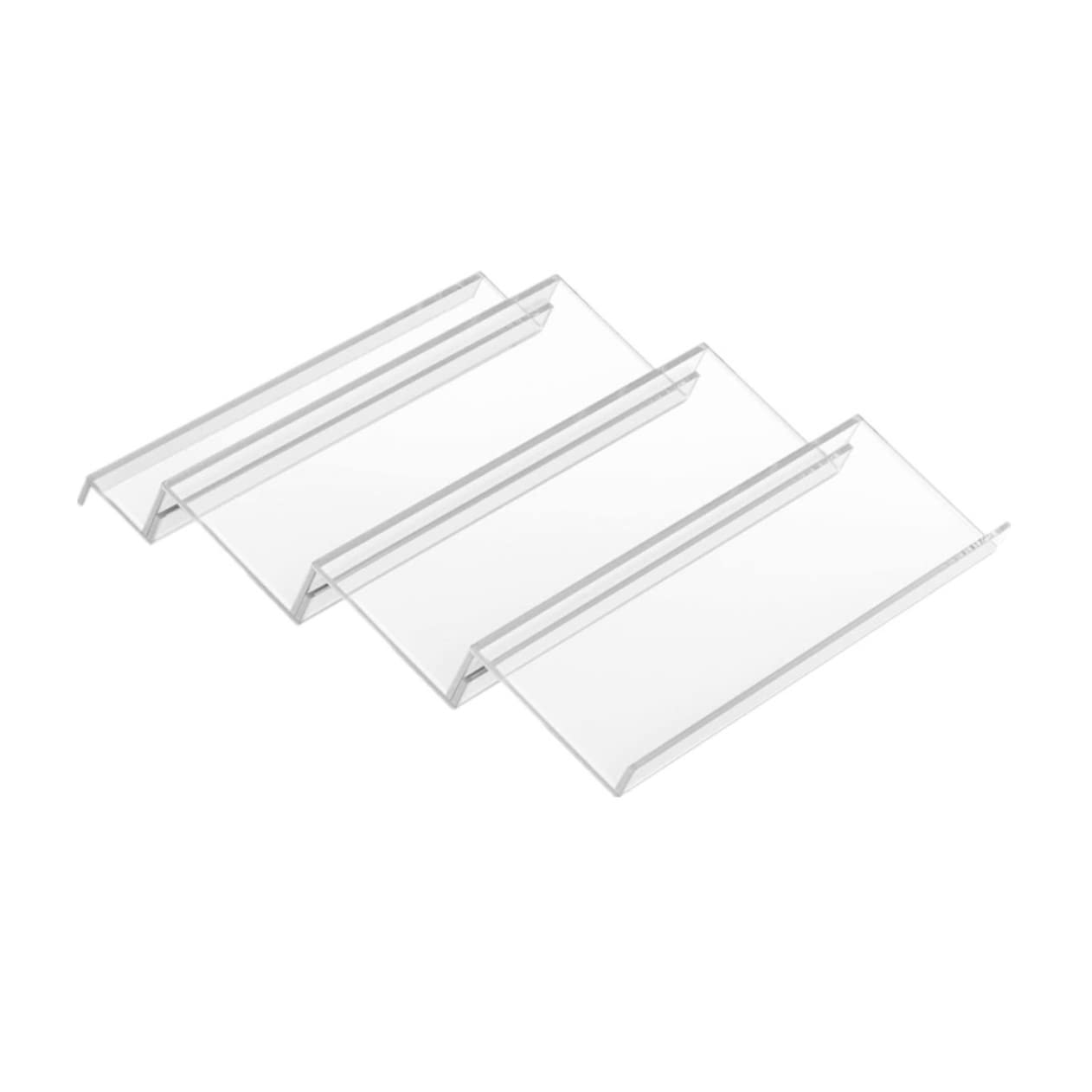 COLLBATH Organizador de Especias Acceso Rápido de Acrílico Expandible, Estante Escalonado E Inclinado para Botellas de Condimentos en Cajones de Cocina