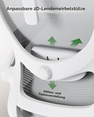 Marsail Bürostuhl, Bürostuhl Ergonomisch, Schreibtischstuhl Verstellbarer – Ansicht 4