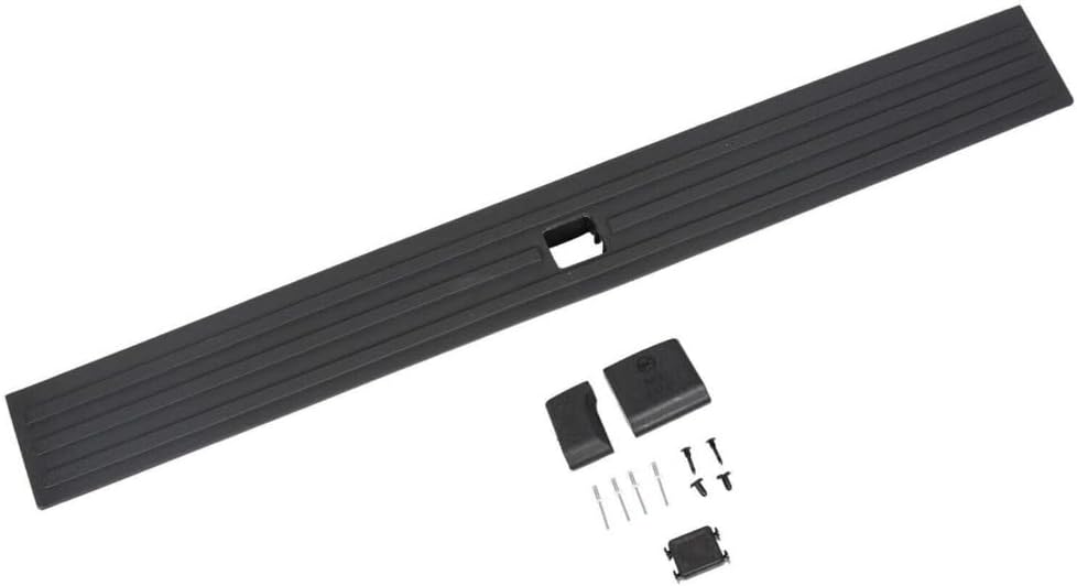 For Ford F150 King Ranch/Lariat/Platinum/XL/XLT 2015-2018 & Limited/SSV 2016-2018 & Raptor 2017-2019 Tailgate Moulding Cover With Flexible Step (Black) WEF0401