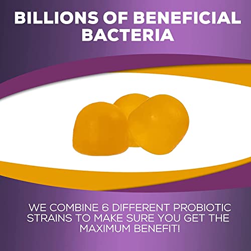 Daily Probiotic Gummies Extra Strength, 5 Billion Cfu Probiotics For Women & Men - Digestive Health & Immune Support, Gluten Free - Nature's Non-Gmo Supplement, Natural Orange Flavor - 60 Gummies #TOP4