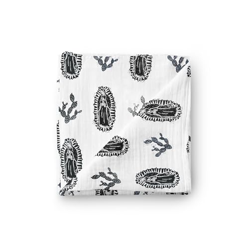 Image of Christian Catholic Baby Swaddle Receiving Blanket (Our Lady of Guadalupe)