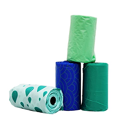 GERMANHART Kit Dispenser Bag Suporte para Cata Caca Saco Clip de Metal Resistente 2 Rolos c/ 20 saqu