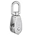 Aexit M20 304 Material Handling Stainless Steel Single Wheel Swivel Snatch Snatch Blocks Pulley Block