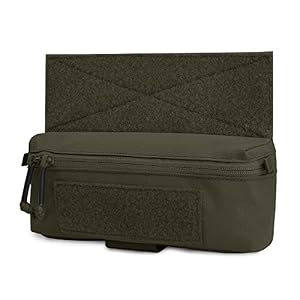 PETAC GEAR Tactical Mini Dump Pouch mit Haken und Schlaufe Utility Dangler Tasche Tool Pouch für AVS JPC CPC Taktische Weste (RG)
