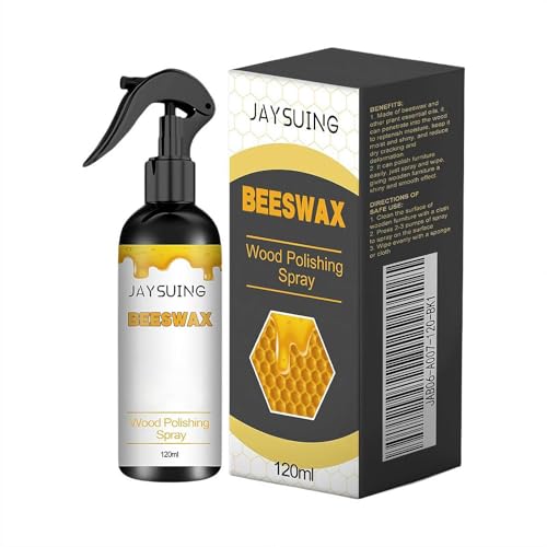 Natürliches Bienenwachs-Pflegespray und Restaurierung, 2025 neues Bienenwachs, Möbelpolitur und Reiniger, Bienenwachsmöbelpolitur für Holz, Wohnzimmer, Küche, Möbel und Holzböden, ungiftig und